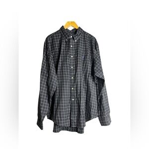 Ralph Lauren Classic Fit Checked Button-Down Shirt Purple Pony Sz XXL